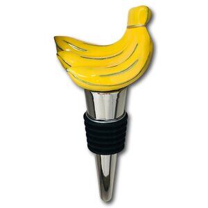 Tommy Bahama Bottle Stopper Metal Bunch of Bananas Wine